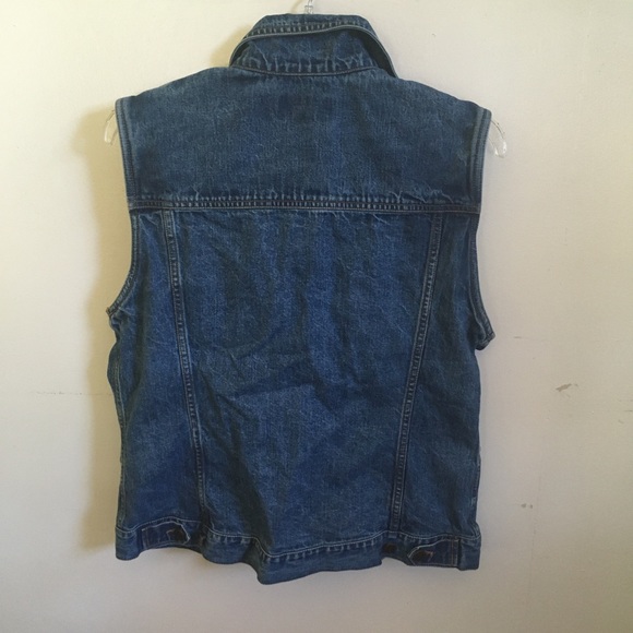 Eddie Bauer Denim sleeveless jacket - Picture 6 of 6